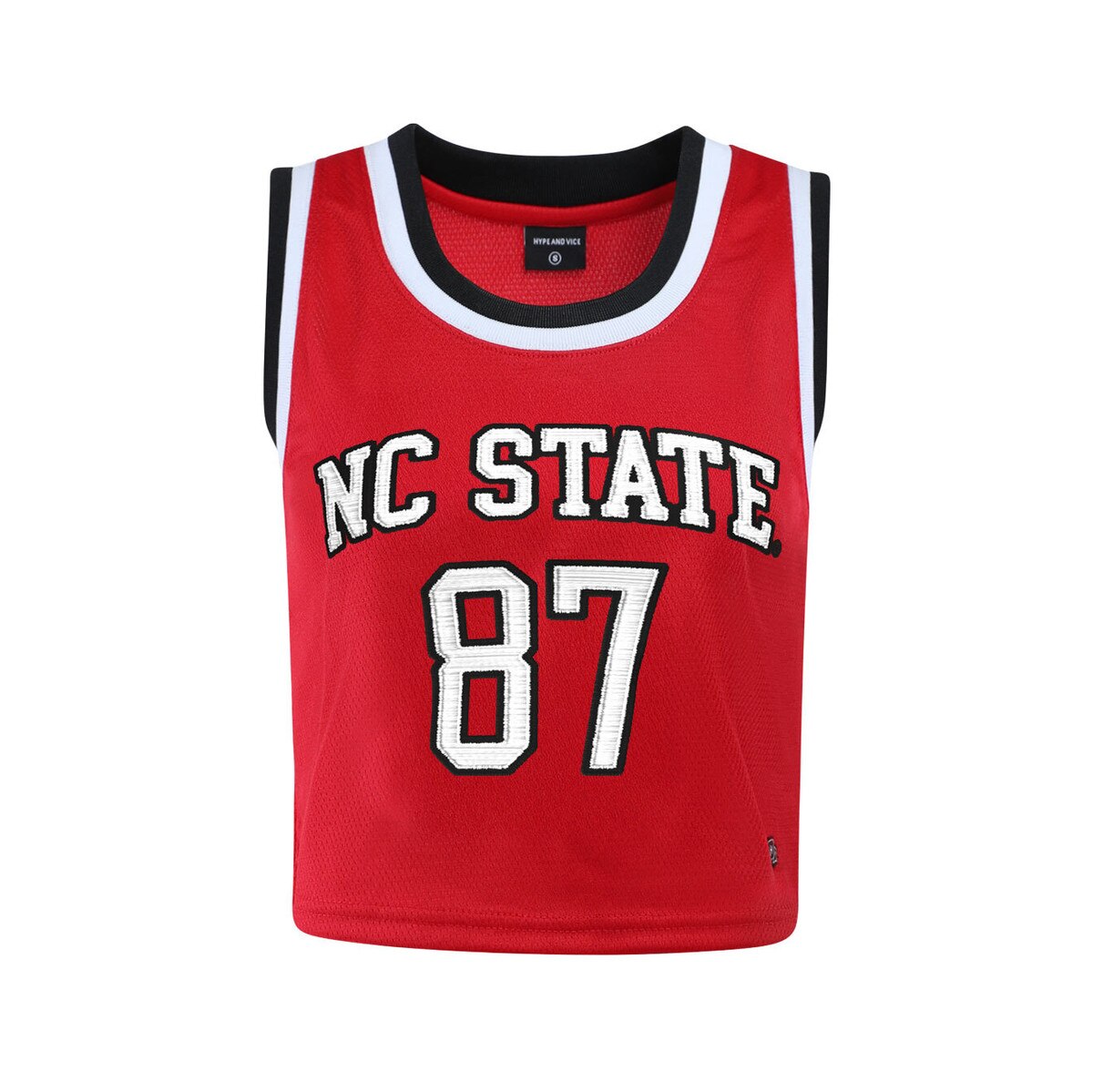 Red Ladies Cropped Basketball Jerse
